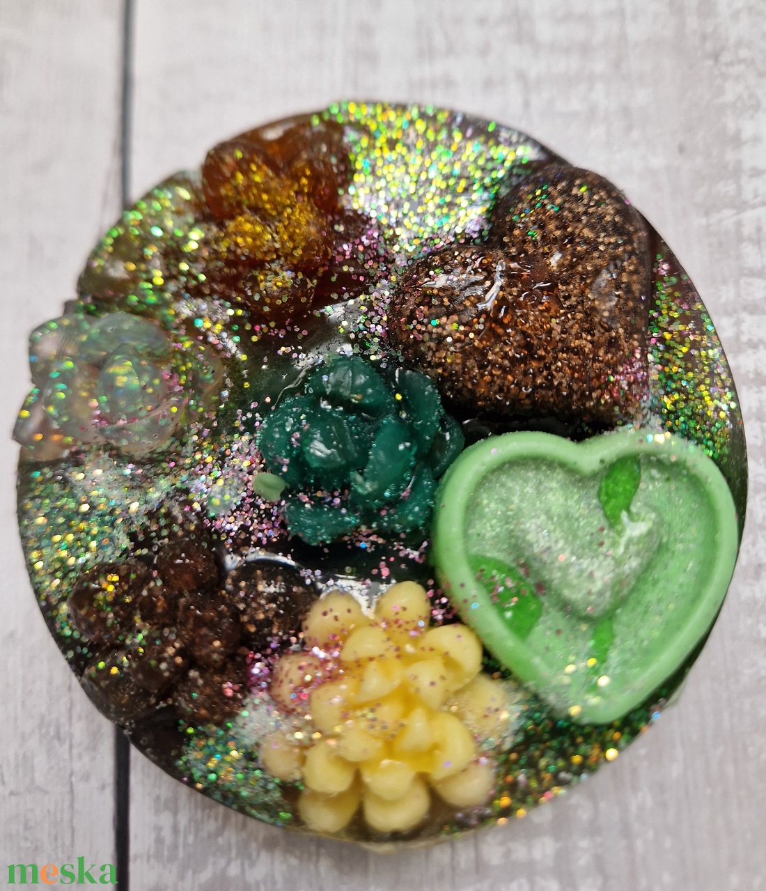 Sziklakerti szívek diszszappan  - szépségápolás - szappan & fürdés - kézműves szappan - Meska.hu