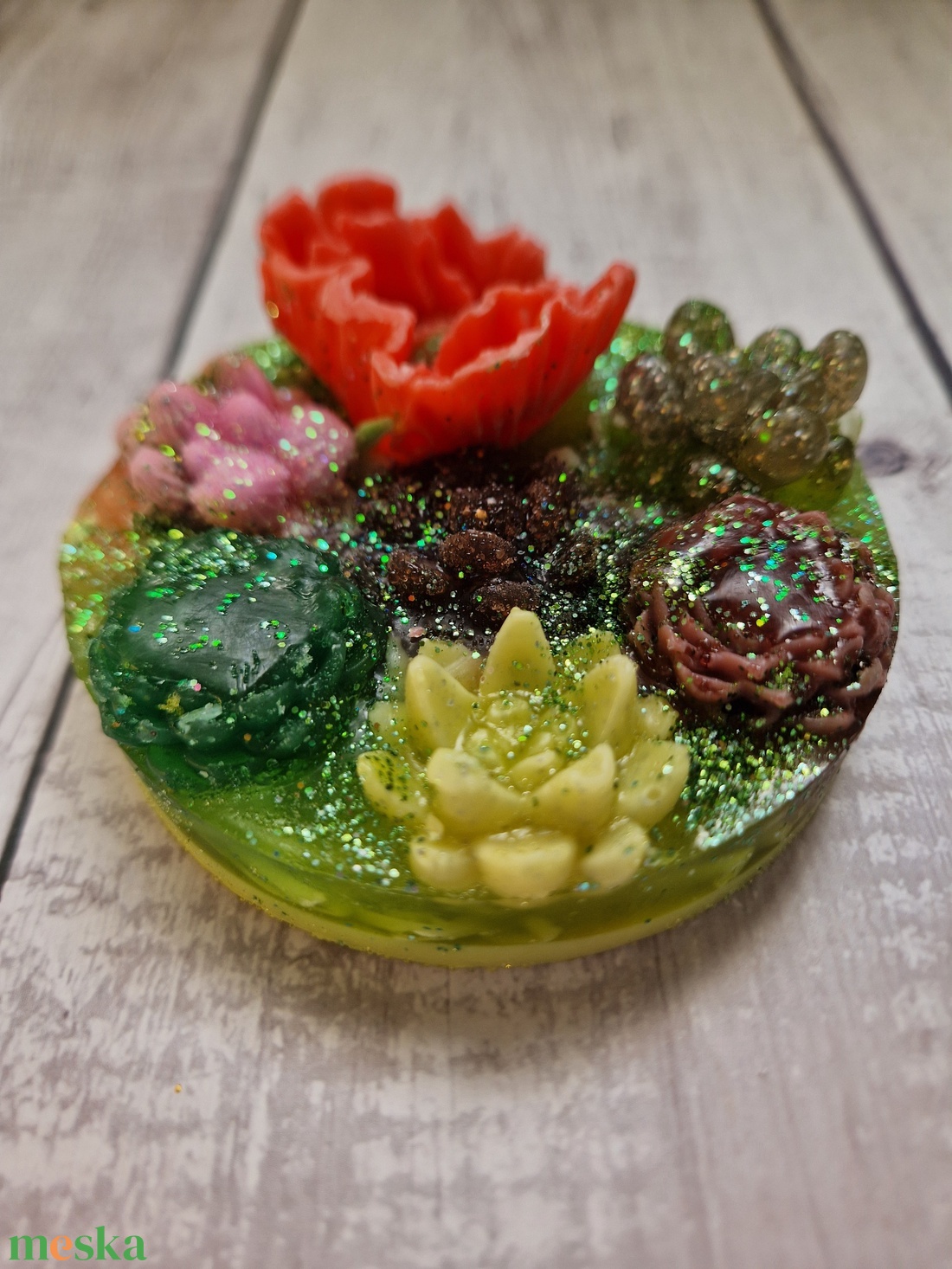 Pipacsos díszszappan - szépségápolás - szappan & fürdés - kézműves tusfürdő - Meska.hu