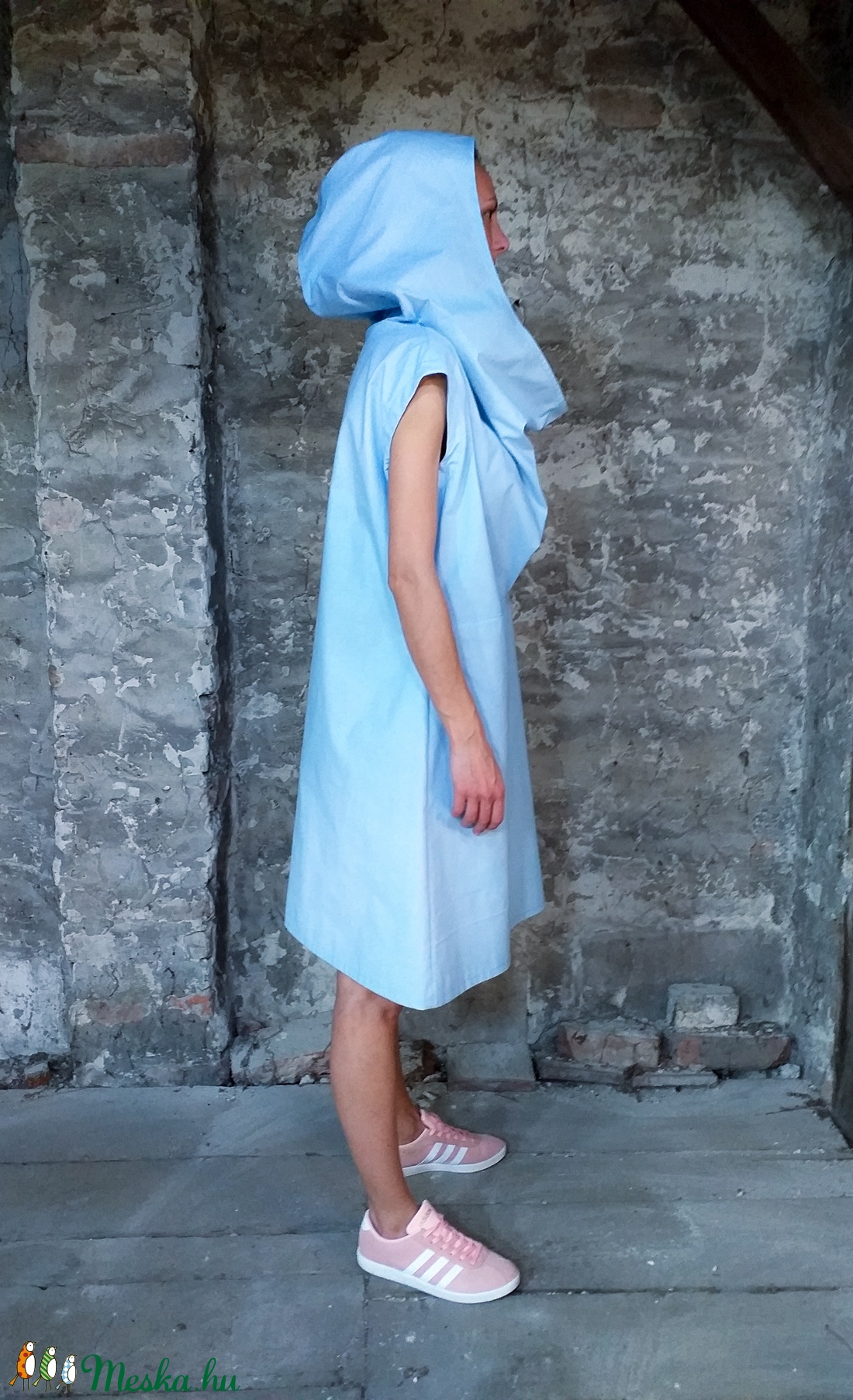 Altered dress - ejtett elejű ruha kapucnival - ruha & divat - női ruha - ruha - Meska.hu