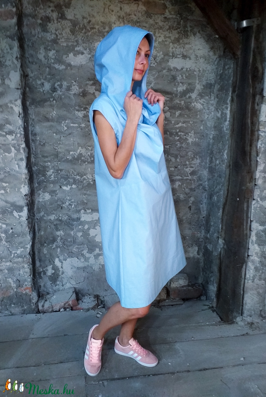 Altered dress - ejtett elejű ruha kapucnival - ruha & divat - női ruha - ruha - Meska.hu