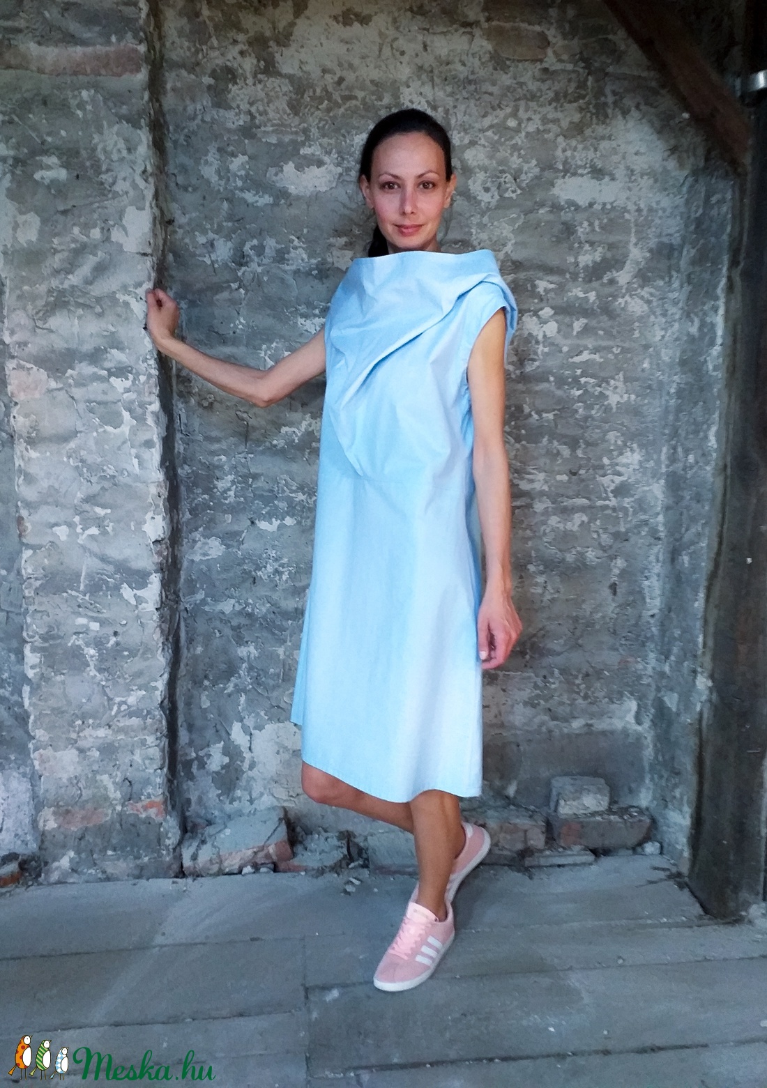 Altered dress - ejtett elejű ruha kapucnival - ruha & divat - női ruha - ruha - Meska.hu