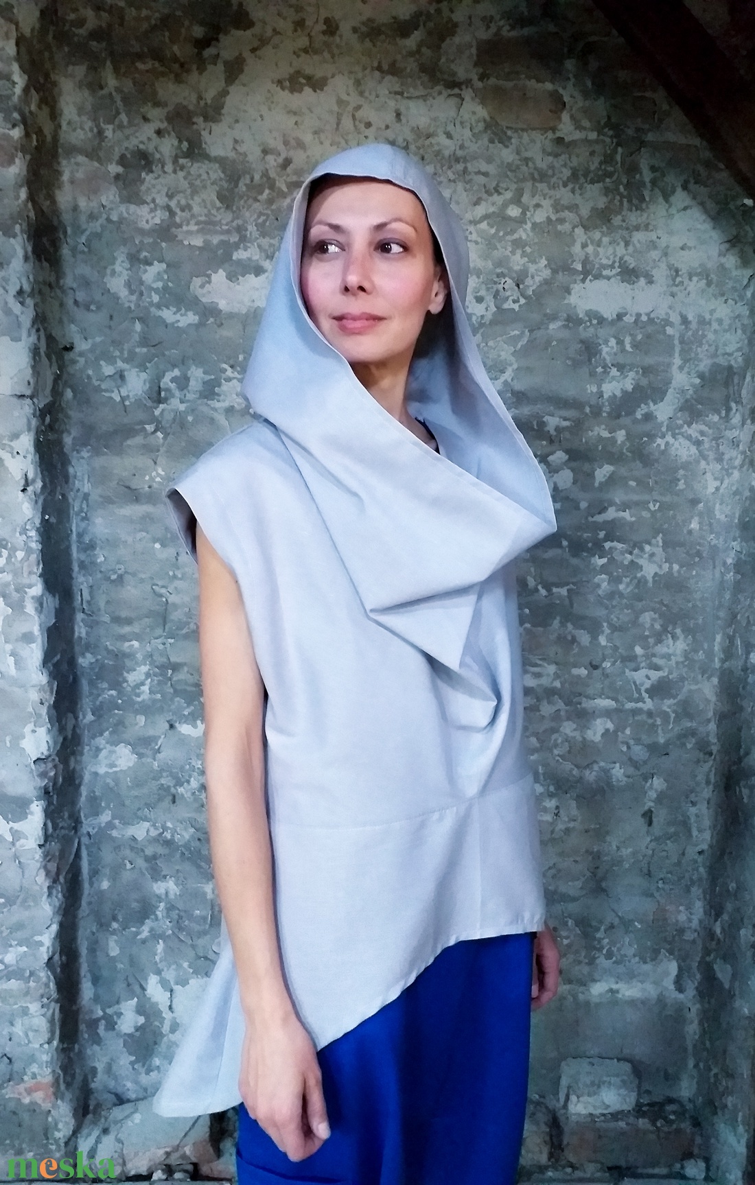 Fantasy blouse - ejtett elejű, kapucnis felső - ruha & divat - női ruha - póló, felső - Meska.hu