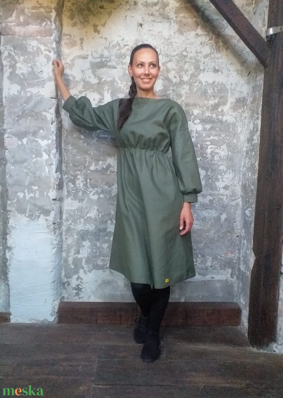 Daphné ruha -  csónak nyakú, elegáns ruha - ruha & divat - női ruha - ruha - Meska.hu