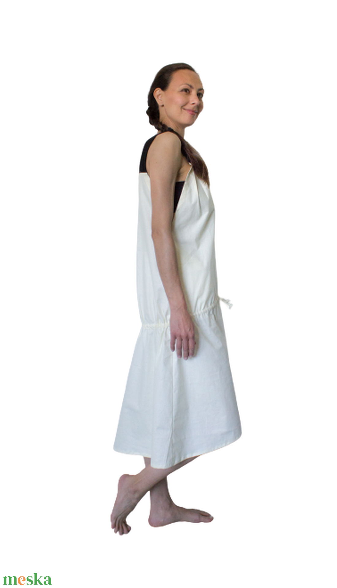 City dress - aszimmetrikus aljú, mély V nyakkivágású, megkötős, vállpántos nyári ruha - ruha & divat - női ruha - ruha - Meska.hu