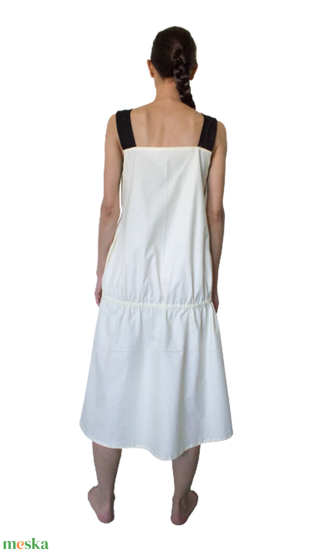City dress - aszimmetrikus aljú, mély V nyakkivágású, megkötős, vállpántos nyári ruha - ruha & divat - női ruha - ruha - Meska.hu