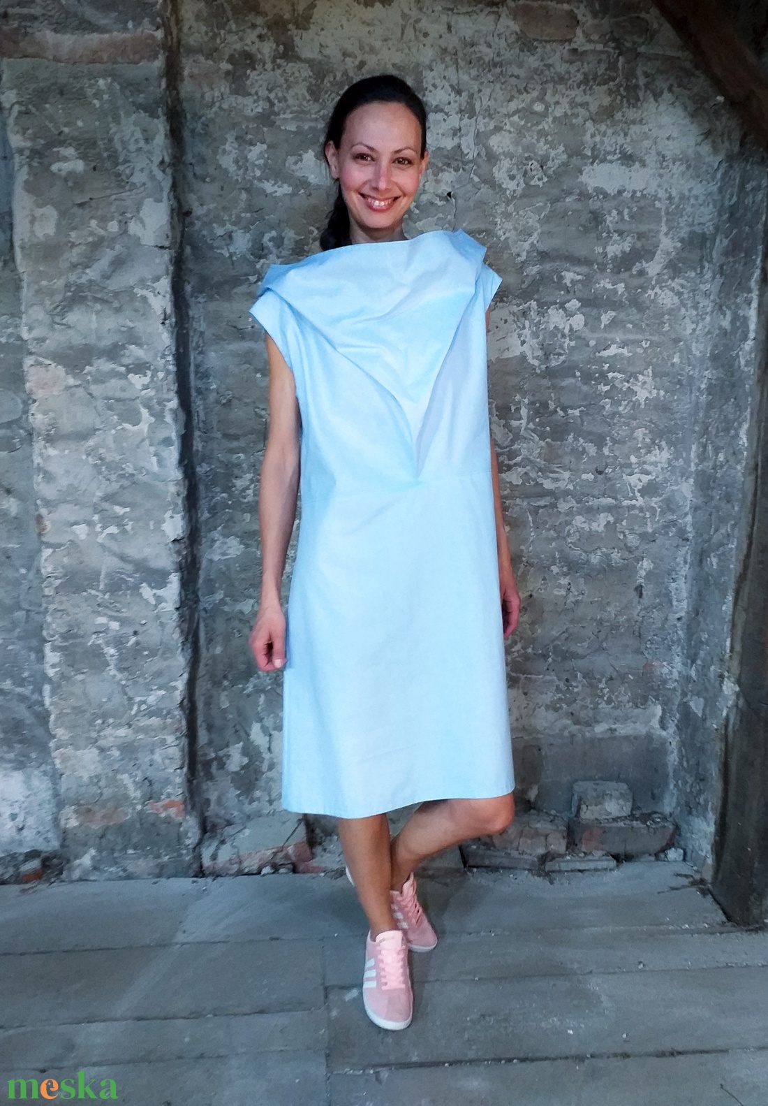 Altered dress - ejtett elejű ruha kapucnival - ruha & divat - női ruha - ruha - Meska.hu