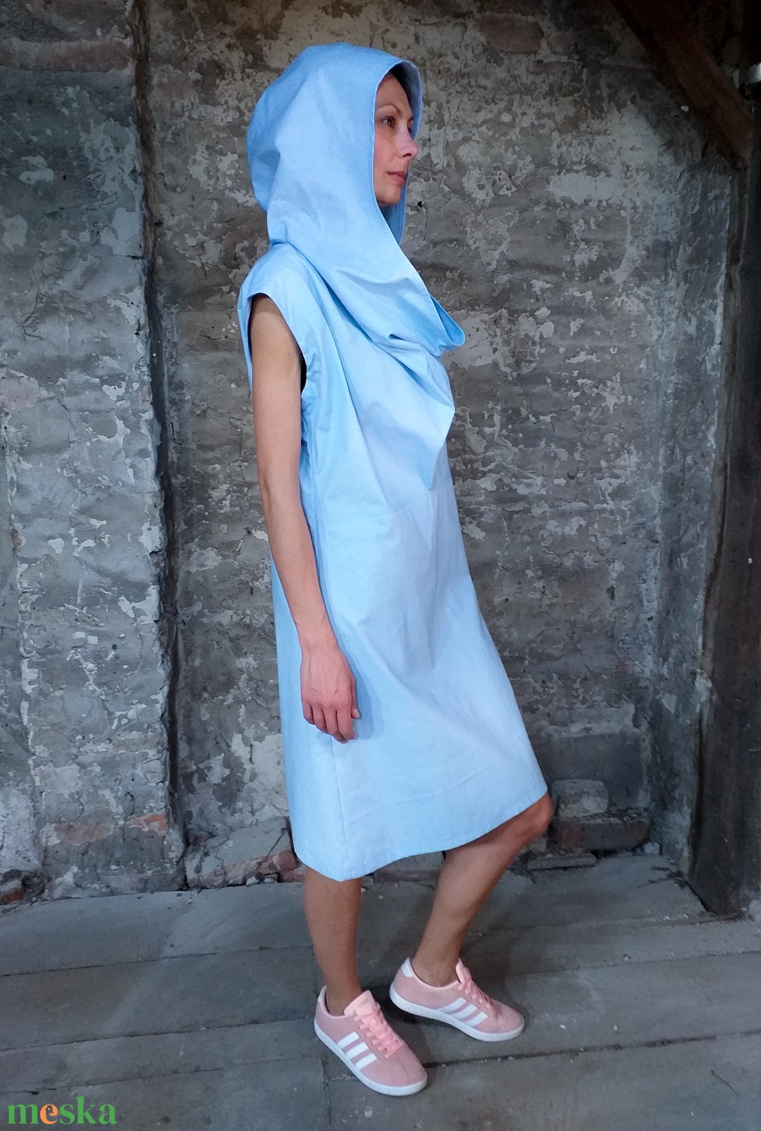Altered dress - ejtett elejű ruha kapucnival - ruha & divat - női ruha - ruha - Meska.hu