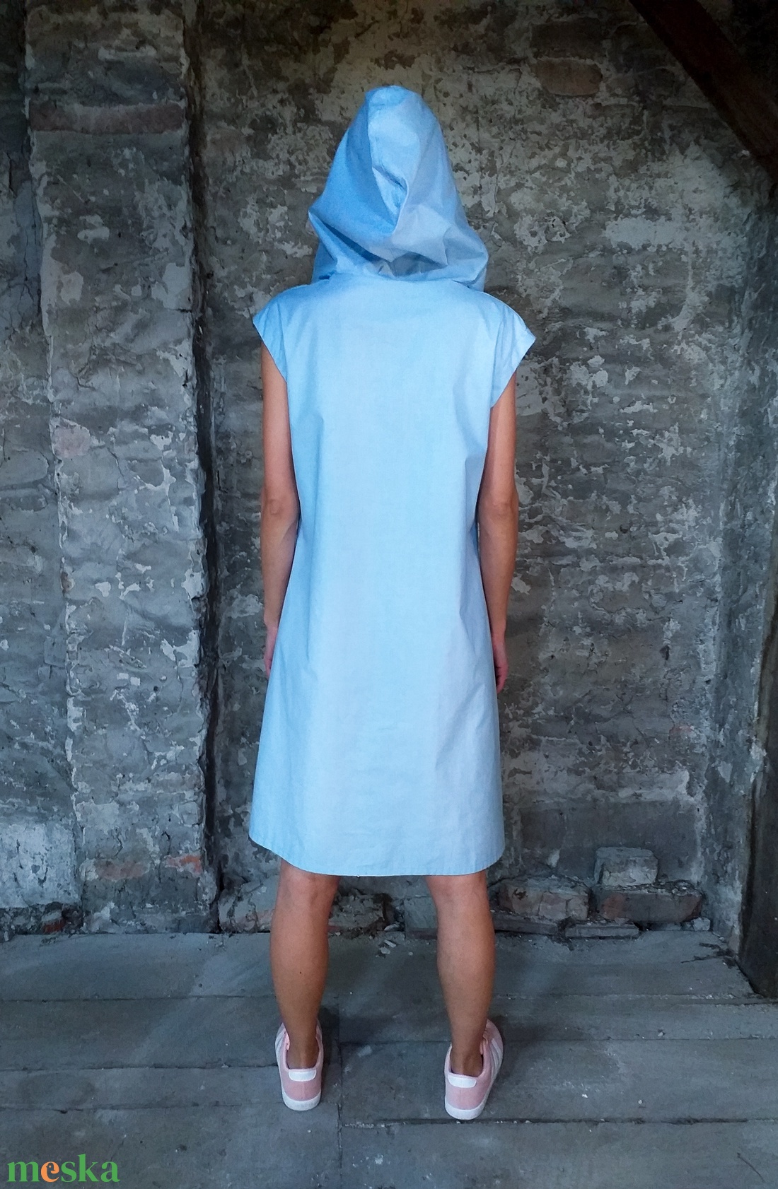 Altered dress - ejtett elejű ruha kapucnival - ruha & divat - női ruha - ruha - Meska.hu