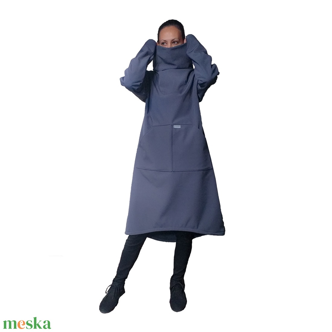 Gonzo Jumper - hosszú vízlepergetős felső - ruha - pulcsi - átmeneti kabát - ruha & divat - női ruha - kabát - Meska.hu