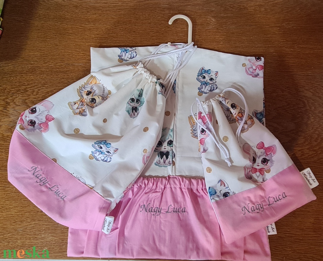 Oviszsák tornazsákkal,tisztasági zsákkal es babzsákkal - játék & sport - ovis felszerelés - ovis zsák - Meska.hu