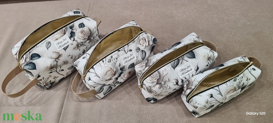 Neszeszer szett rózsás - táska & tok - neszesszer - Meska.hu