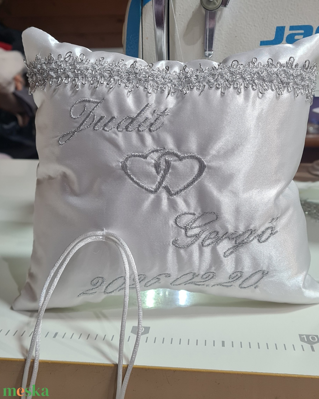 Gyűrűpárna  - esküvő - kiegészítők - gyűrűtartó & gyűrűpárna - Meska.hu