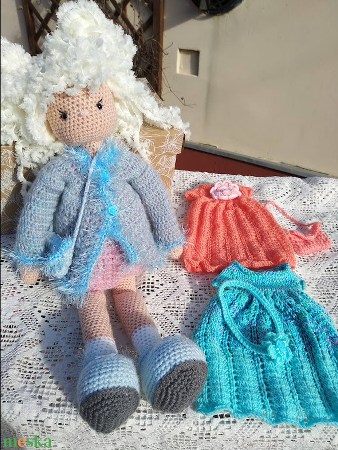 Öltöztethető horgolt baba - játék & sport - plüssállat & játékfigura - ember - Meska.hu
