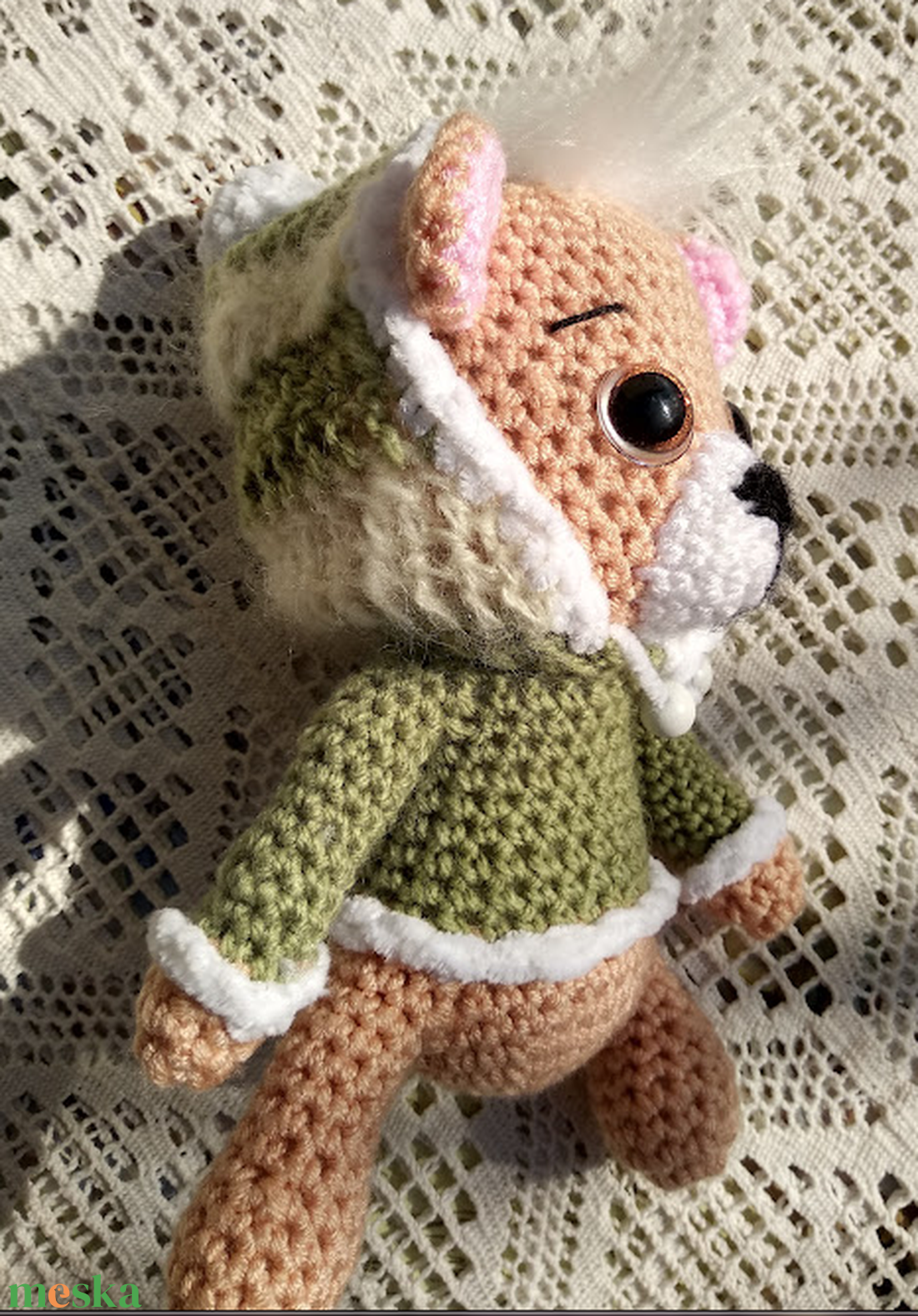 Cuki horgolt maci - játék & sport - plüssállat & játékfigura - maci - Meska.hu