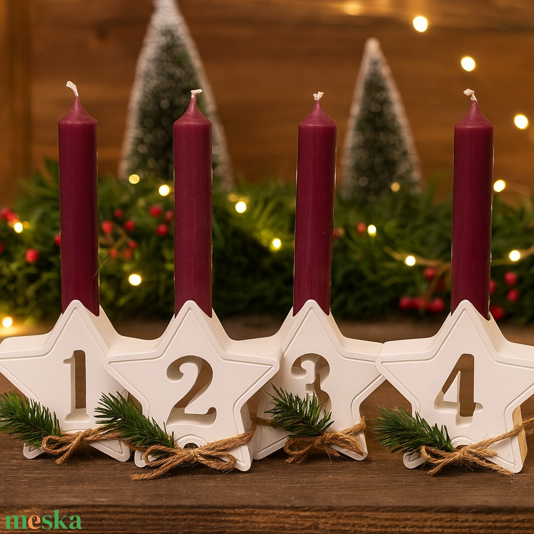 Adventi számozott csillag gyertyatartó szett (4db) - karácsony - adventi díszek - adventi gyertyadíszek és koszorúdíszek - Meska.hu Adventi számozott csillag gyertyatartó szett (4db) - karácsony - adventi díszek - adventi gyertyadíszek és koszorúdíszek - Meska.hu