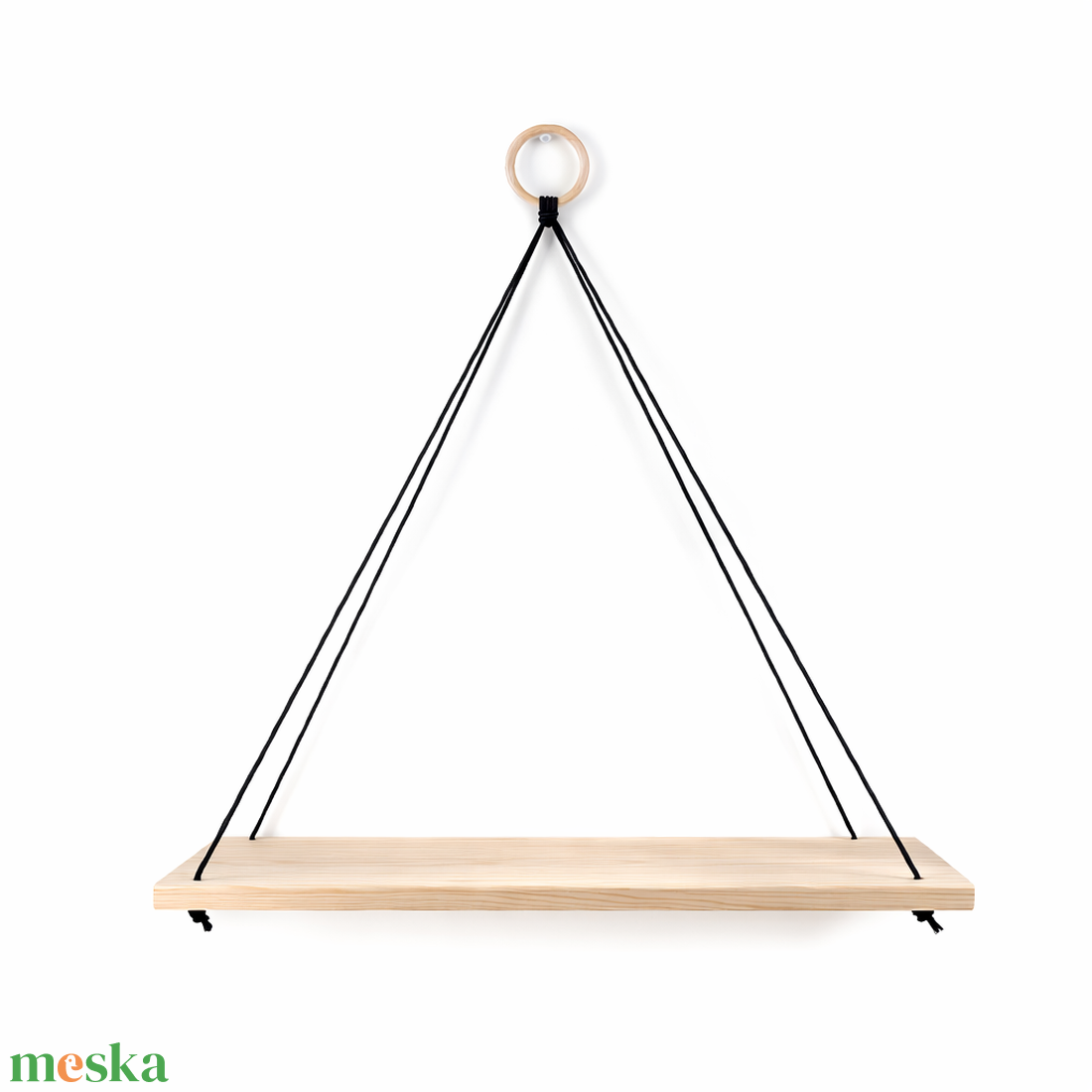 Polc kötélfüggesztéssel - otthon & életmód - bútor - polc - Meska.hu