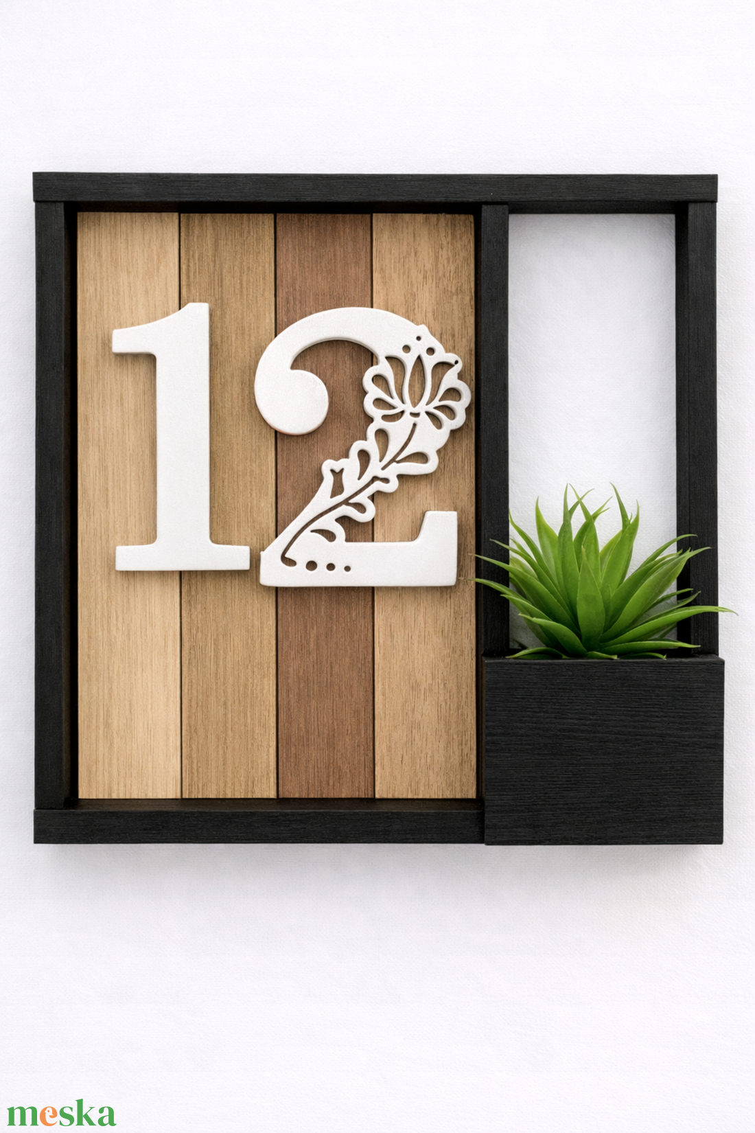 Flora dupla díszes � virágboxos házszámtábla - otthon & életmód - ház & kert - házszám - Meska.hu