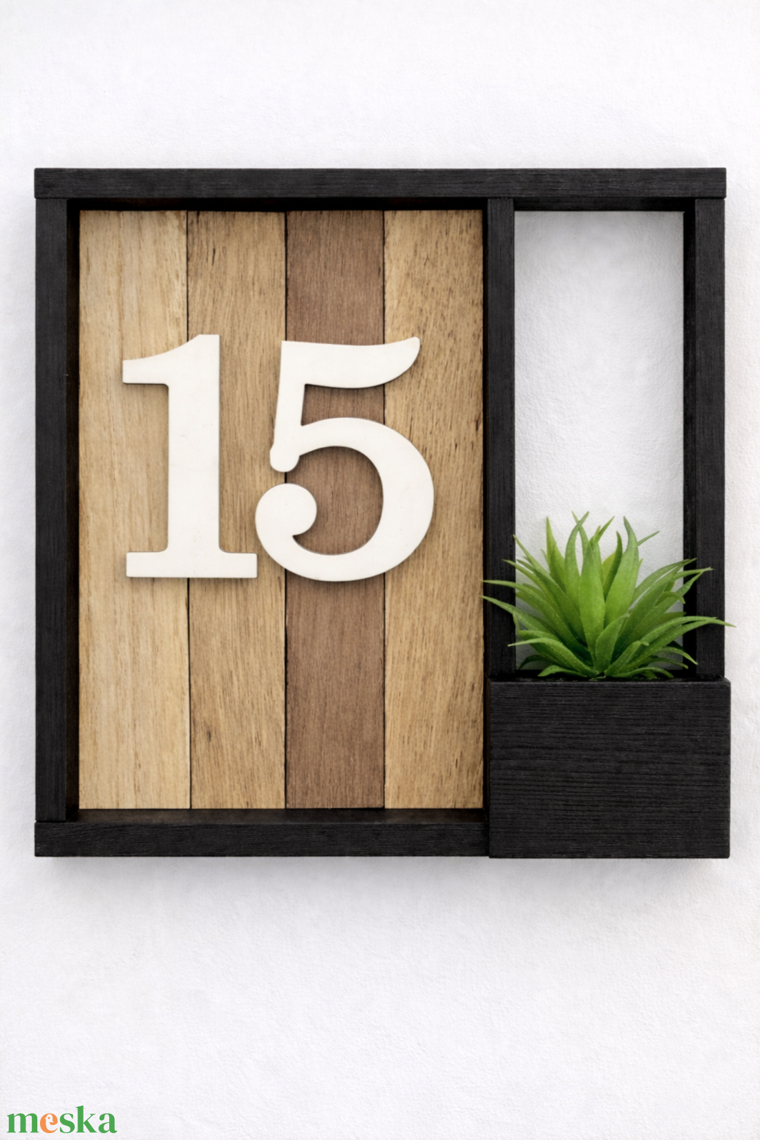 Flora dupla � virágboxos házszámtábla - otthon & életmód - ház & kert - házszám - Meska.hu