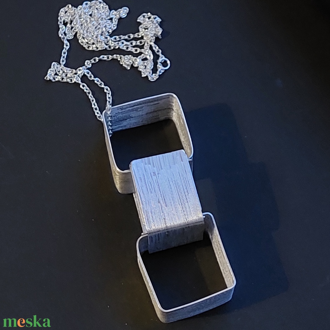 Minimál nyaklánc alumíniumból  - ékszer - nyaklánc - hosszú nyaklánc - Meska.hu