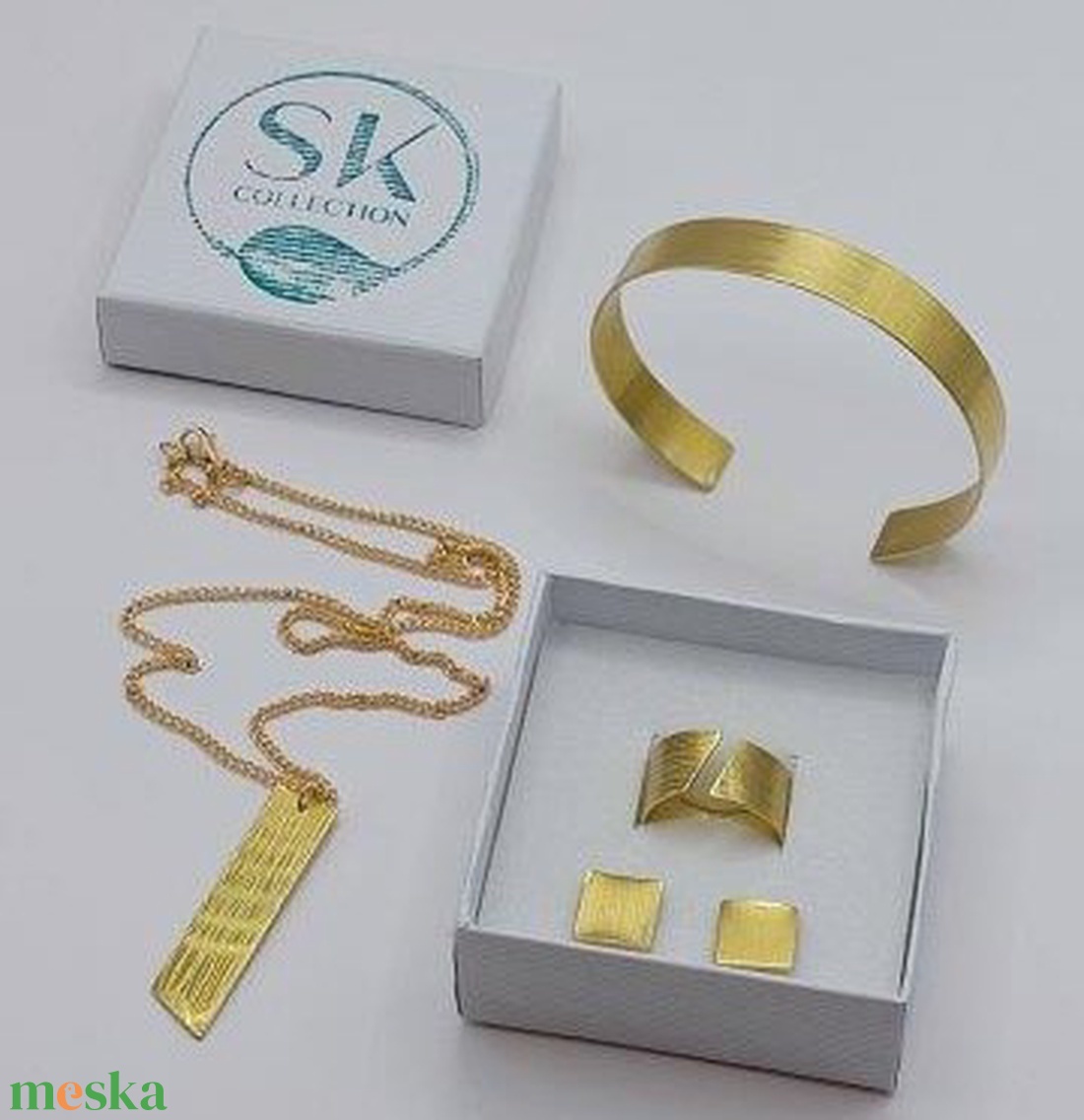 Minimál ékszerszett sárgarézből - ékszer - ékszerszett - Meska.hu Minimál ékszerszett sárgarézből - ékszer - ékszerszett - Meska.hu
