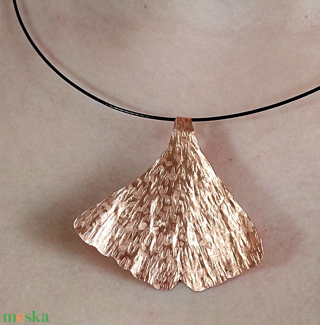 Ginkgo biloba ékszerszett vörösrézből - ékszer - ékszerszett - Meska.hu Ginkgo biloba ékszerszett vörösrézből - ékszer - ékszerszett - Meska.hu
