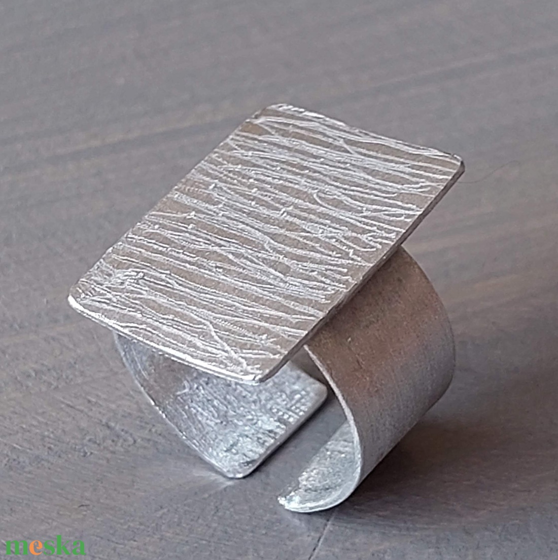 Minimál gyűrű alumíniumból  - ékszer - gyűrű - pecsétgyűrű - Meska.hu