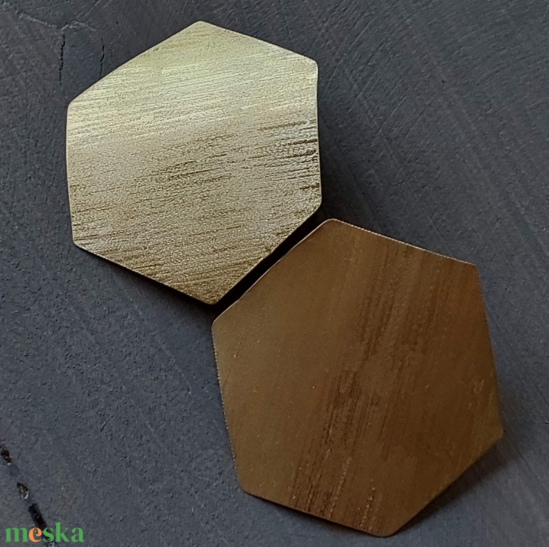 Geometrikus fülbevaló sárgarézből - ékszer - fülbevaló - pötty fülbevaló - Meska.hu Geometrikus fülbevaló sárgarézből - ékszer - fülbevaló - pötty fülbevaló - Meska.hu