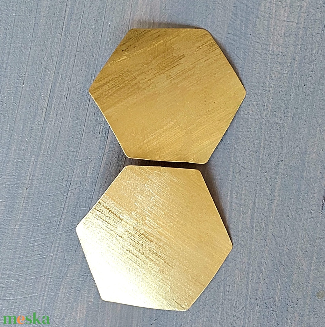 Geometrikus fülbevaló sárgarézből - ékszer - fülbevaló - pötty fülbevaló - Meska.hu Geometrikus fülbevaló sárgarézből - ékszer - fülbevaló - pötty fülbevaló - Meska.hu