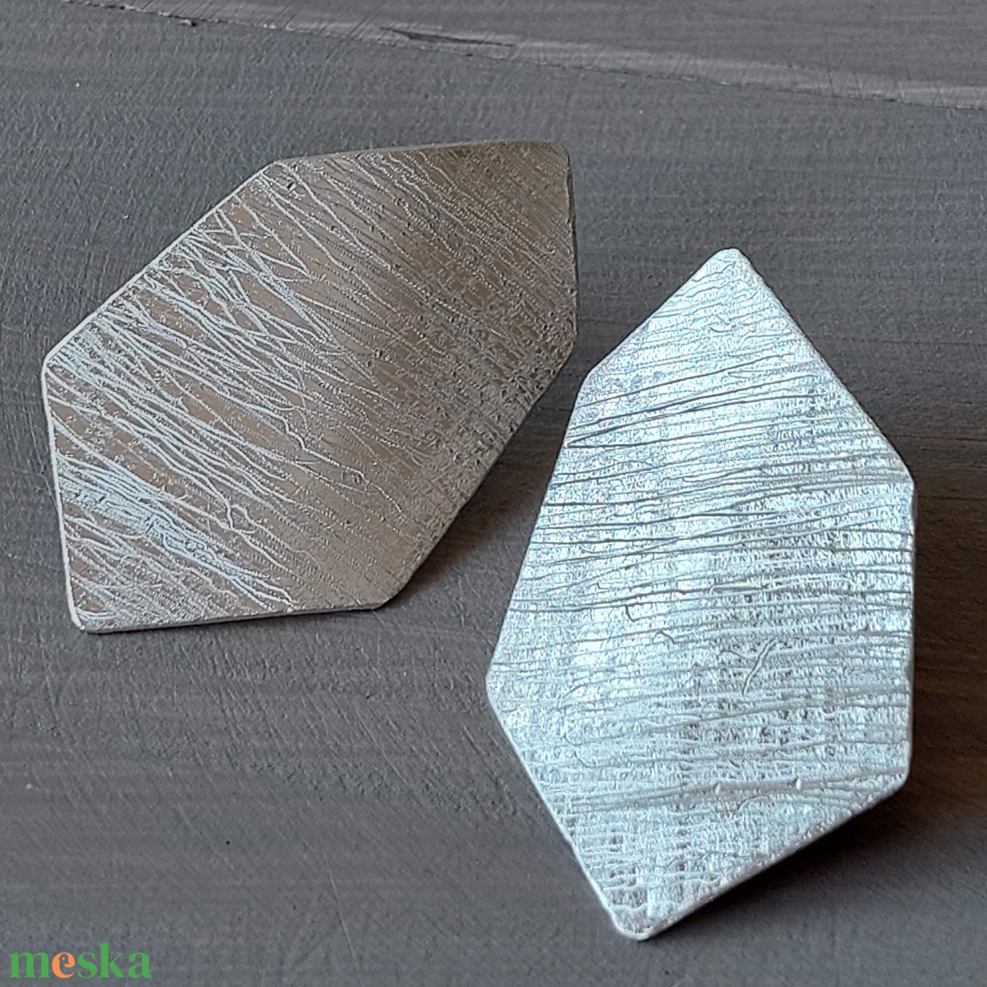Geometrikus fülbevaló alumíniumból - ékszer - fülbevaló - pötty fülbevaló - Meska.hu Geometrikus fülbevaló alumíniumból - ékszer - fülbevaló - pötty fülbevaló - Meska.hu