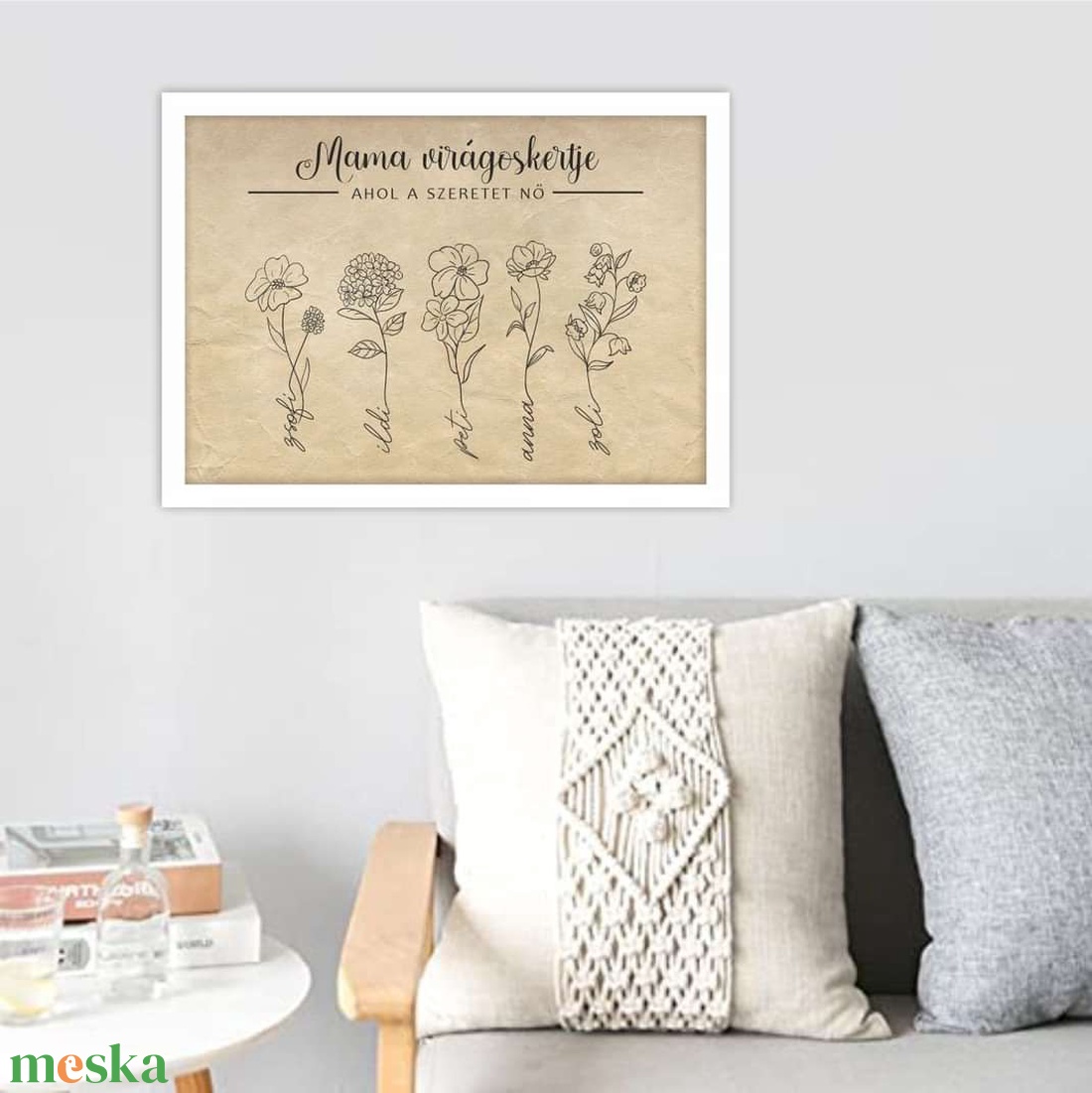 Mama virágoskertje falikép  - otthon & életmód - dekoráció - kép & falikép - poszter - Meska.hu