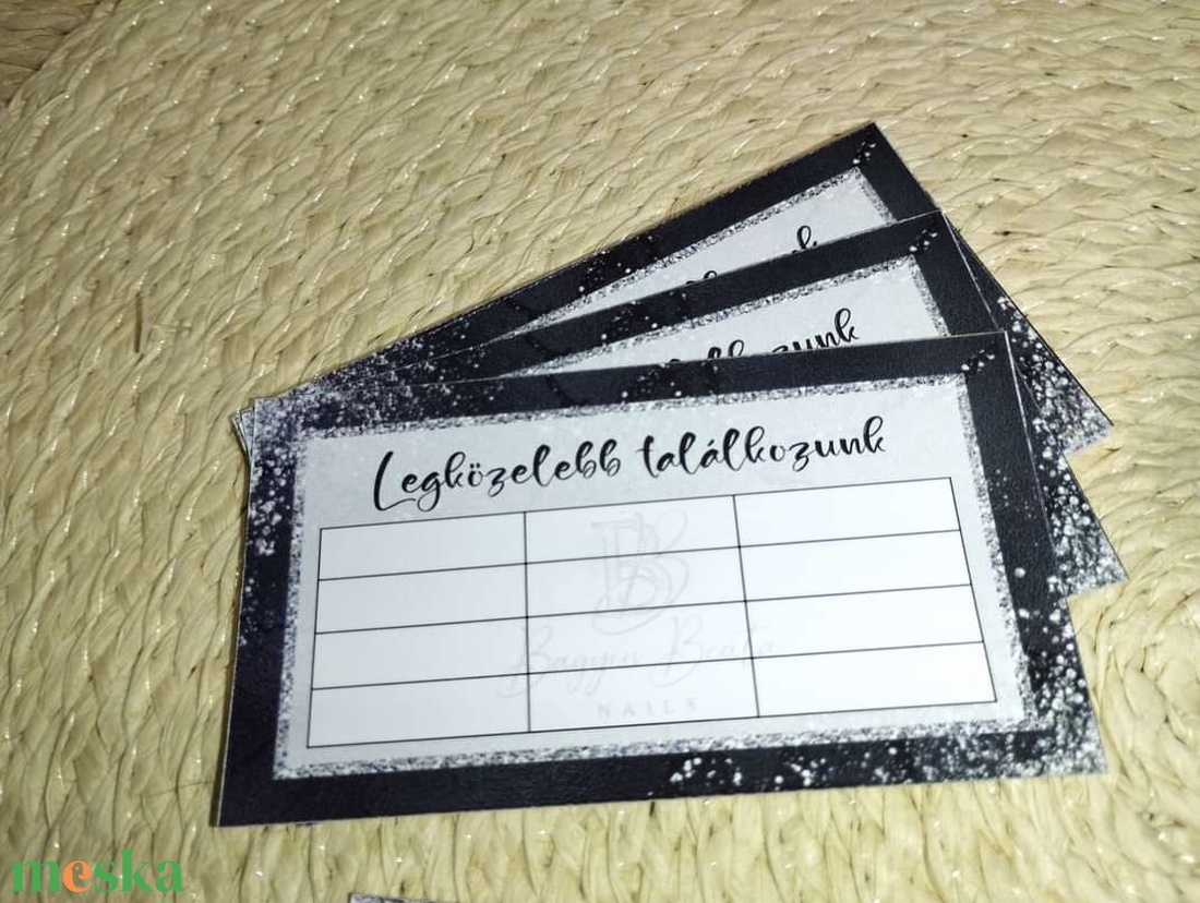 Időpontkártya , személyre szabott , egyedi tervezés - művészet - grafika & illusztráció - egyéb rajzok - Meska.hu