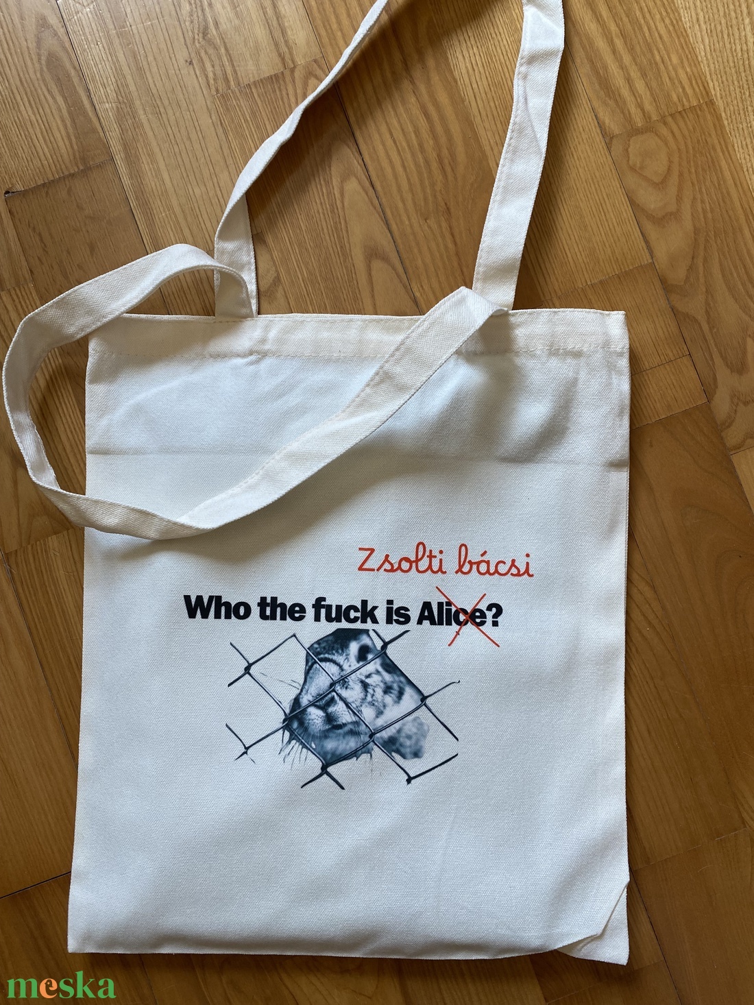 Zsolti bácsi szatyor - táska & tok - bevásárlás & shopper táska - shopper, textiltáska, szatyor - Meska.hu