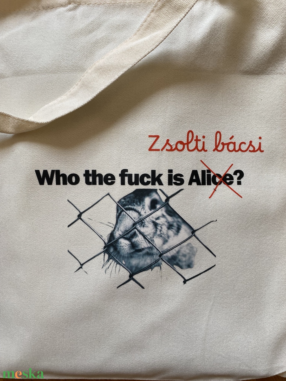 Zsolti bácsi szatyor - táska & tok - bevásárlás & shopper táska - shopper, textiltáska, szatyor - Meska.hu