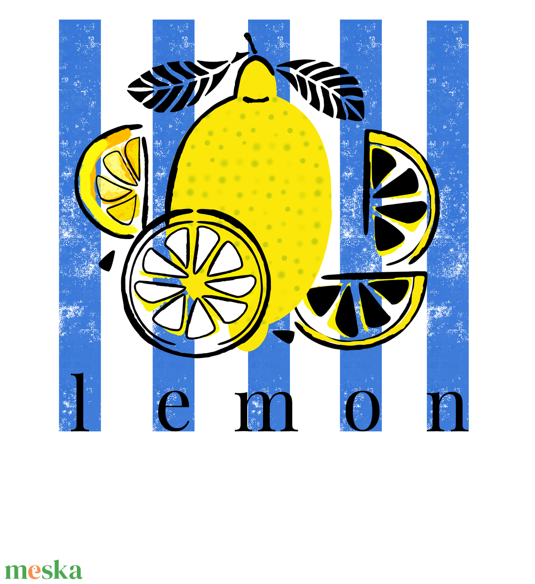 Lemon feliratos póló - ruha & divat - női ruha - póló, felső - Meska.hu