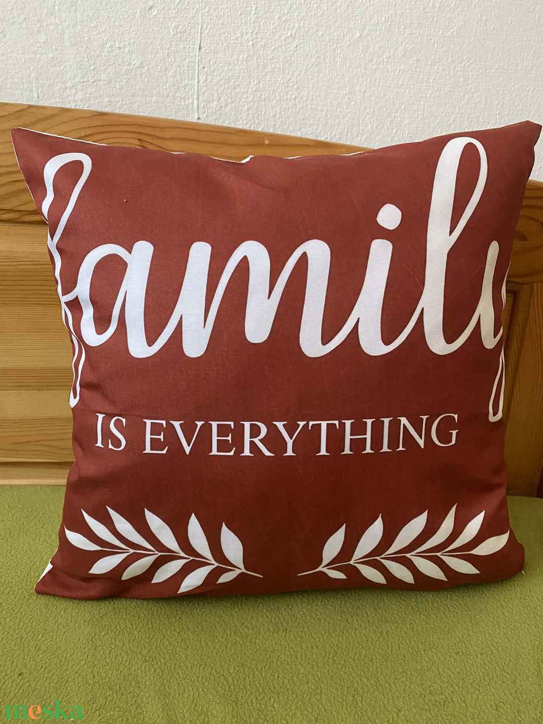 Mindenem a család párna - otthon & életmód - lakástextil - párna & párnahuzat - díszpárna (belsővel együtt) - Meska.hu