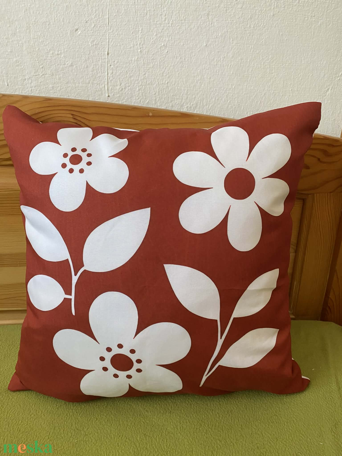 Virágos párna - otthon & életmód - lakástextil - párna & párnahuzat - díszpárna (belsővel együtt) - Meska.hu