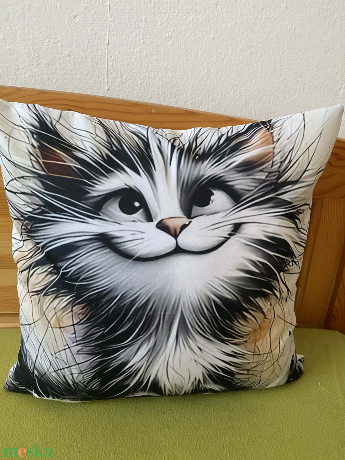 Cicás párna - otthon & életmód - lakástextil - párna & párnahuzat - díszpárna (belsővel együtt) - Meska.hu