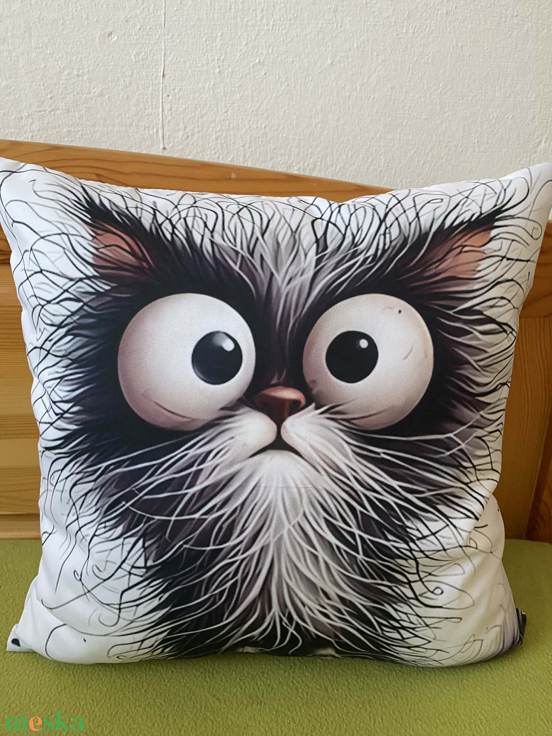 Cicás párna - otthon & életmód - lakástextil - párna & párnahuzat - díszpárna (belsővel együtt) - Meska.hu