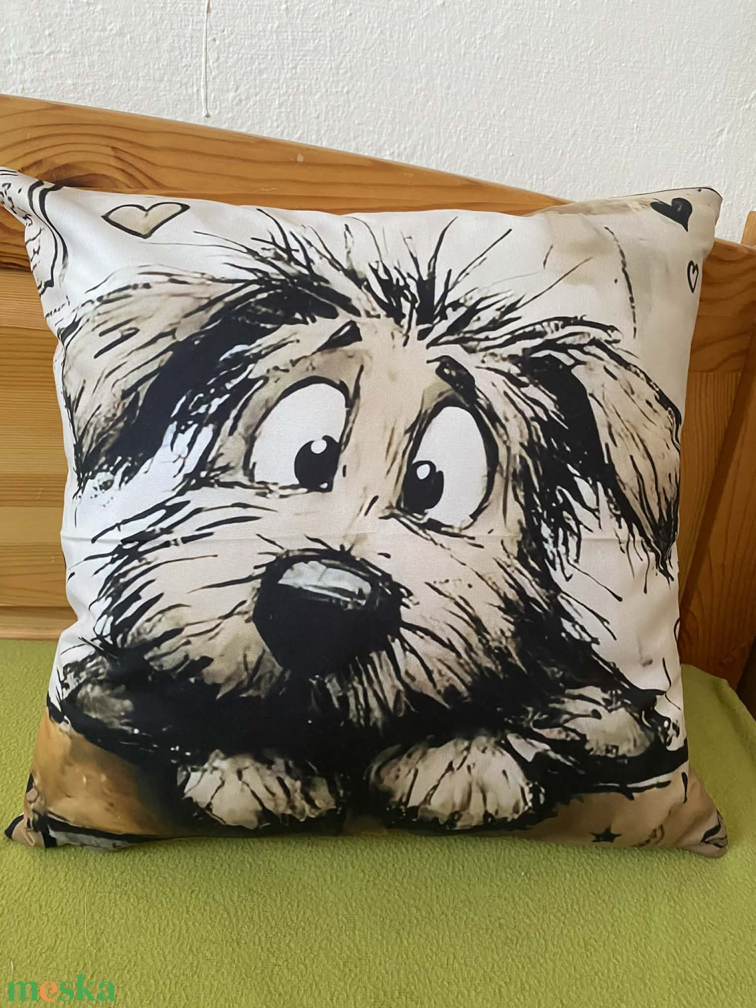Kutyás párna - otthon & életmód - lakástextil - párna & párnahuzat - díszpárna (belsővel együtt) - Meska.hu