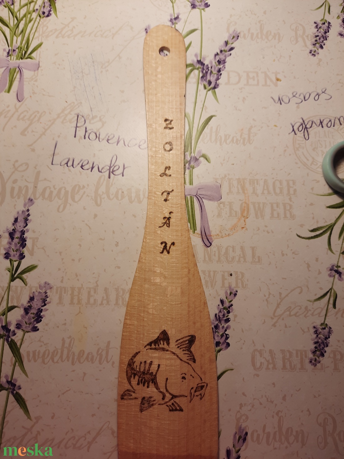 Pirogravírozott fakanál - otthon & életmód - dekoráció - kép & falikép - fából készült kép - Meska.hu