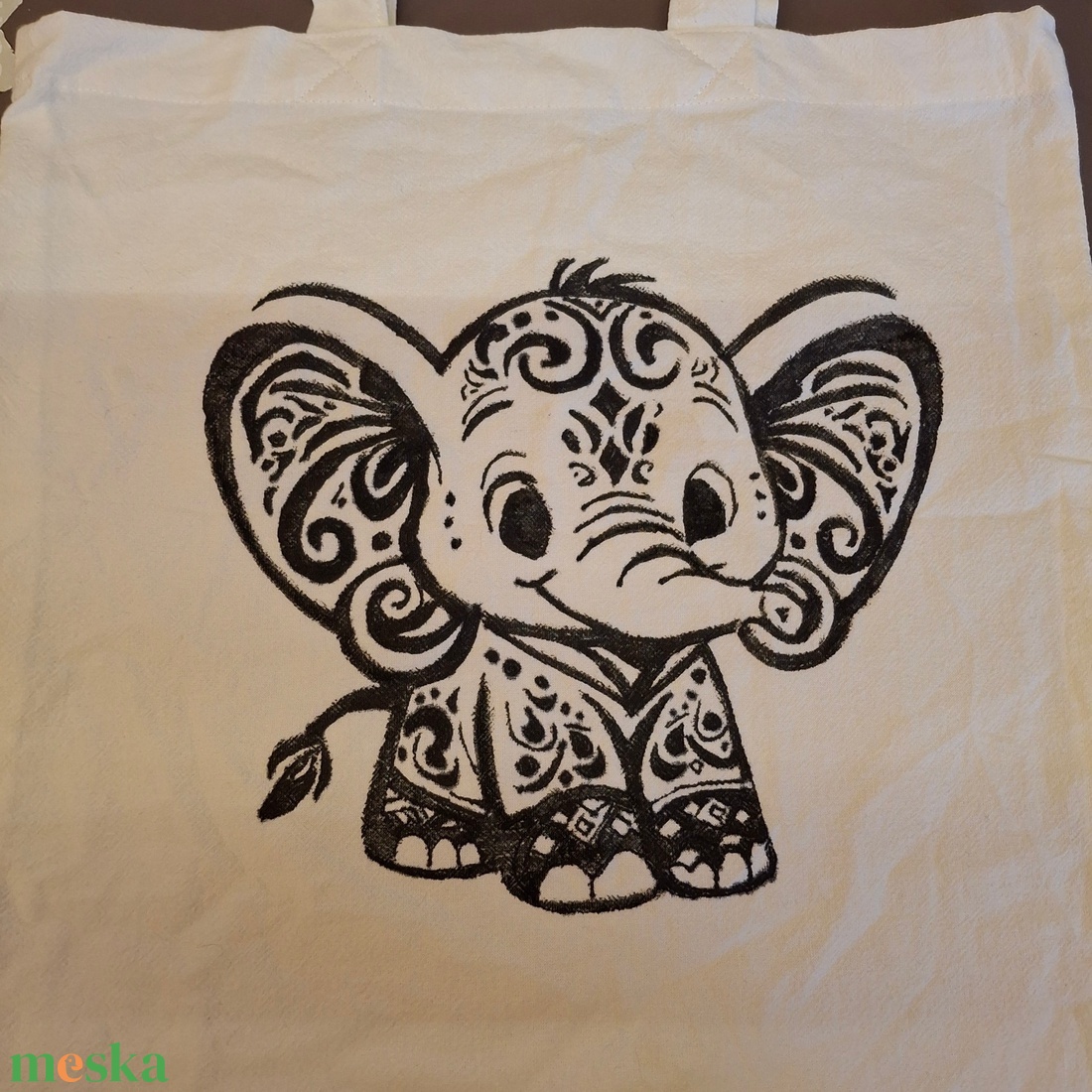 Egyedi vászon-szütyő  - táska & tok - bevásárlás & shopper táska - shopper, textiltáska, szatyor - Meska.hu