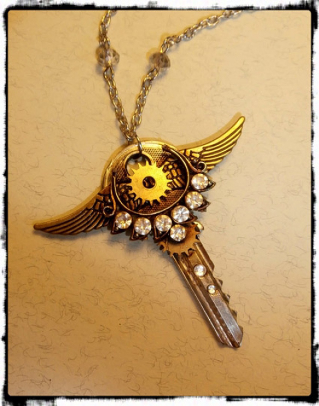 Steampunk kulcs medálos nyalkánc - - Meska.hu Steampunk kulcs medálos nyalkánc - - Meska.hu