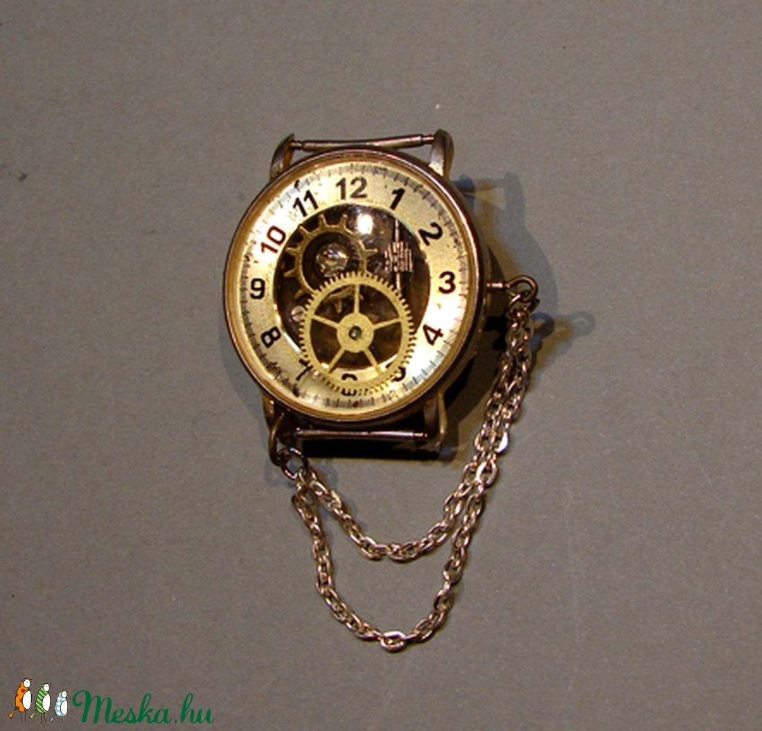 Steampunk óraházas kitűző - - Meska.hu Steampunk óraházas kitűző - - Meska.hu