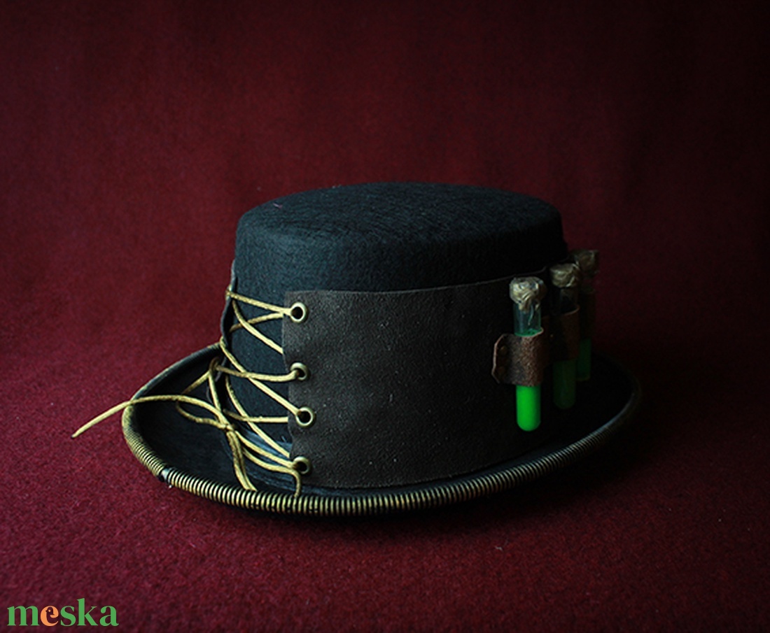 Steampunk Cilinder dísz, kémcsöves sorozat 01 - ruha & divat - sál, sapka, kendő - kalap - Meska.hu Steampunk Cilinder dísz, kémcsöves sorozat 01 - ruha & divat - sál, sapka, kendő - kalap - Meska.hu