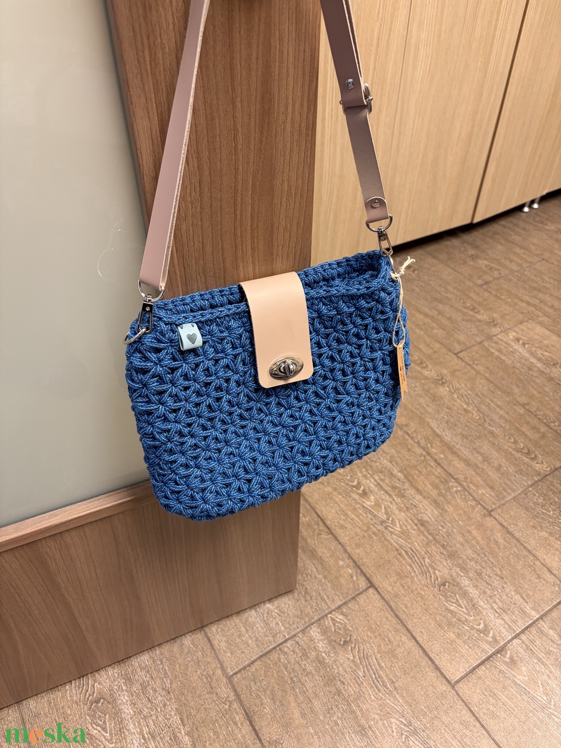 horgolt válltáska - táska & tok - kézitáska & válltáska - válltáska - Meska.hu