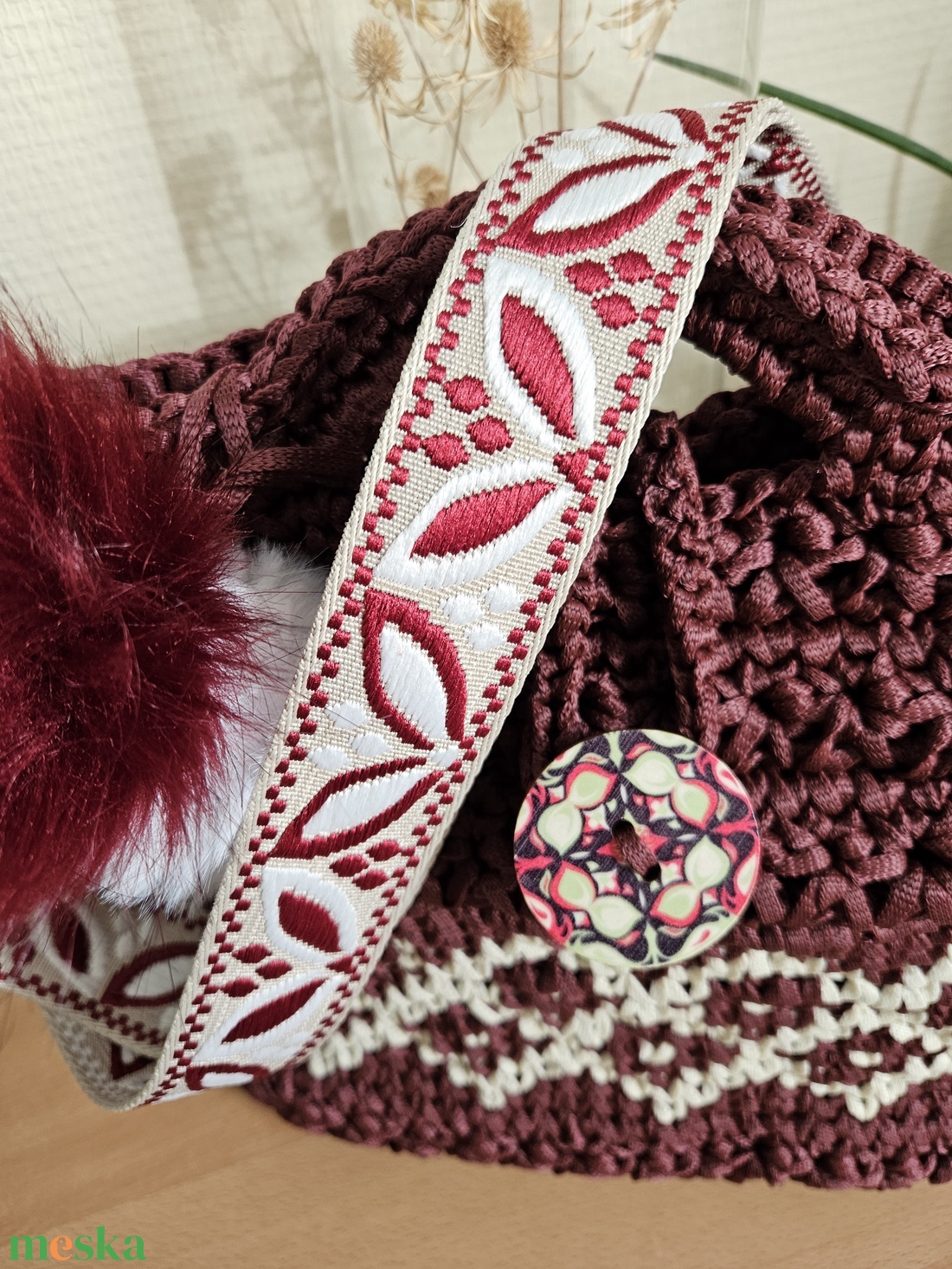 Horgolt táska - táska & tok - kézitáska & válltáska - válltáska - Meska.hu