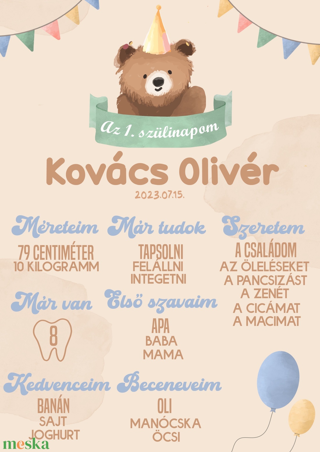Első születésnapom macis babaposzter - művészet - grafika & illusztráció - digitális - Meska.hu Első születésnapom macis babaposzter - művészet - grafika & illusztráció - digitális - Meska.hu
