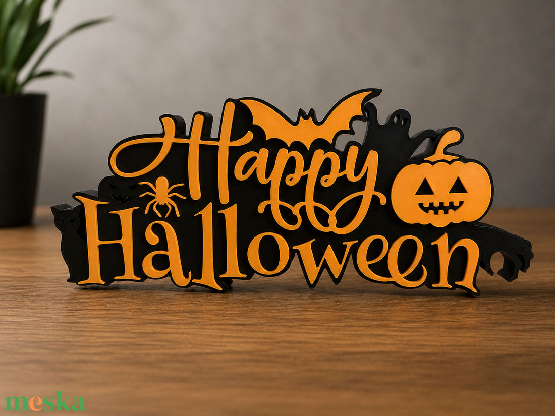 Halloween asztali dekoráció - otthon & életmód - dekoráció - halloween - halloweeni asztaldísz - Meska.hu