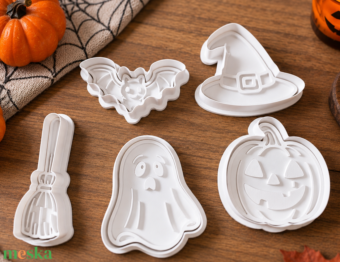 Sütemény kiszúró - Halloween-i szett 5db - otthon & életmód - konyhafelszerelés, tálalás - sütés, főzés - sütikiszúró - Meska.hu