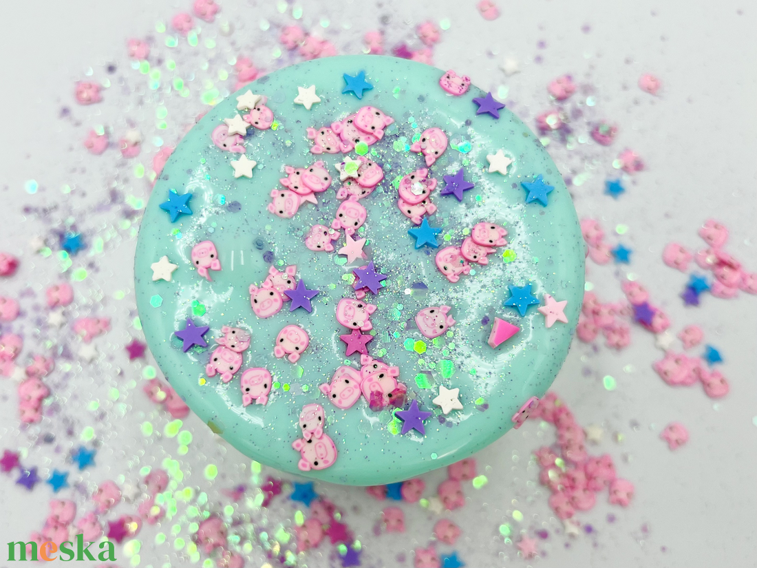 Piggy Cake Batter - thick and glossy - Illatos slime - vanilia torta slime - ASMR - (ragacsgyurma, ragacs, nyálka) - játék & sport - készségfejlesztő és logikai játék - szín és formaválogató játékok - Meska.hu